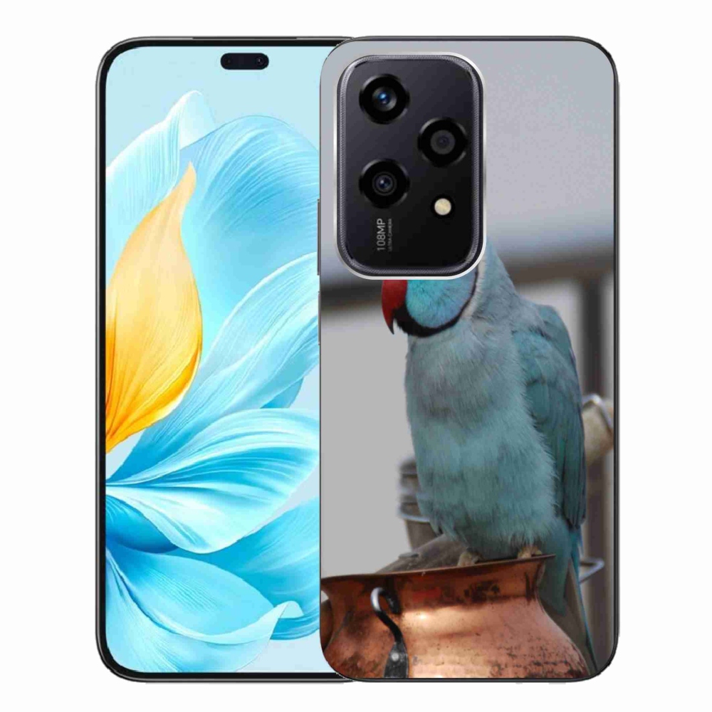 Gelový kryt mmCase na Honor 200 Lite 5G - papoušek alexandr modrý