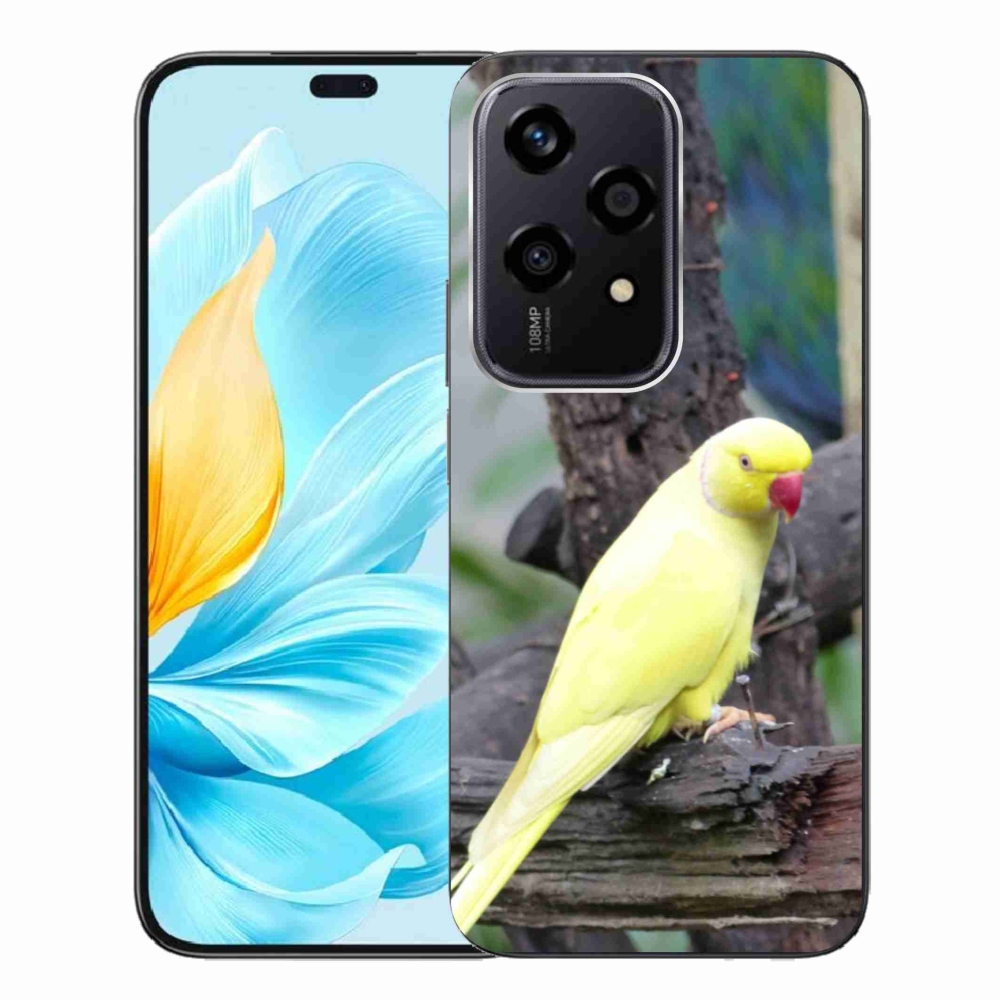 Gelový kryt mmCase na Honor 200 Lite 5G - papoušek alexandr žlutý