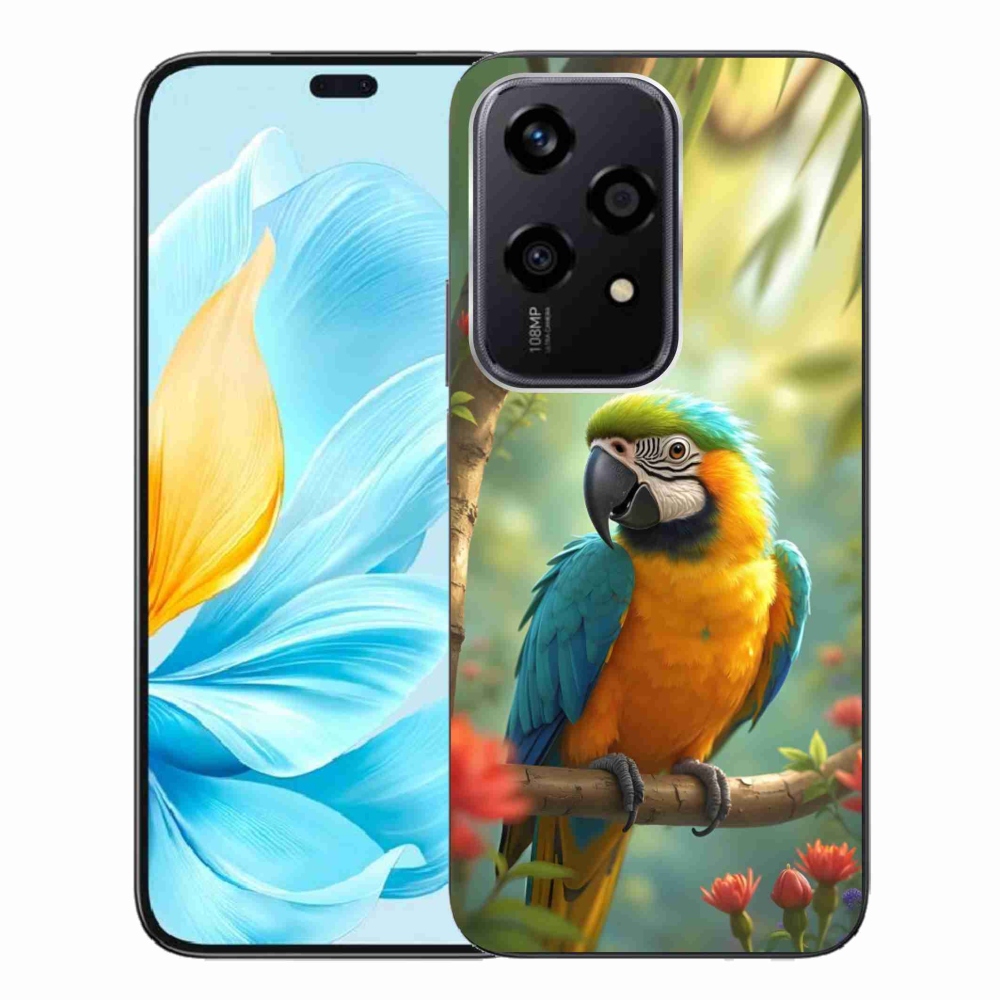 Gelový kryt mmCase na Honor 200 Lite 5G - papoušek ara modrožlutá