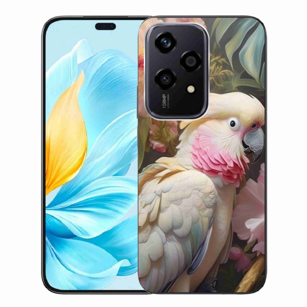 Gelový kryt mmCase na Honor 200 Lite 5G - papoušek kakadu růžový 2