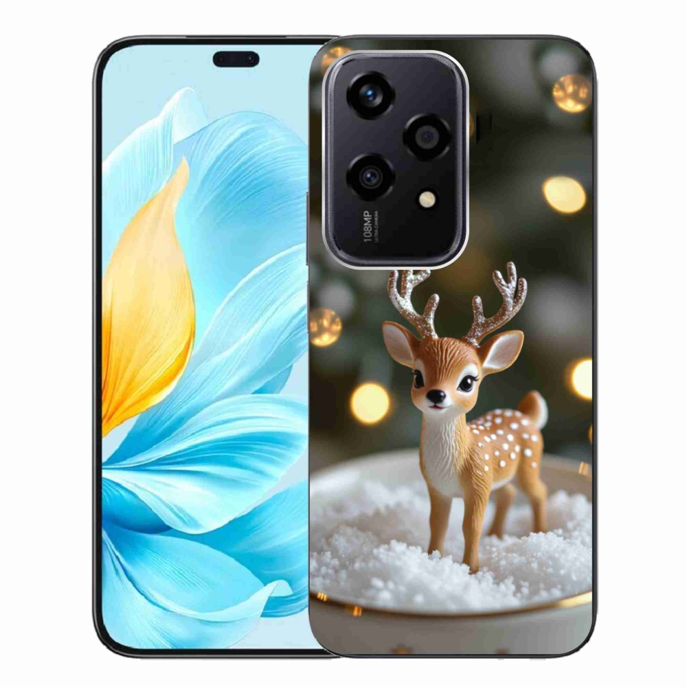 Gelový kryt mmCase na Honor 200 Lite 5G - roztomilý vánoční jelen