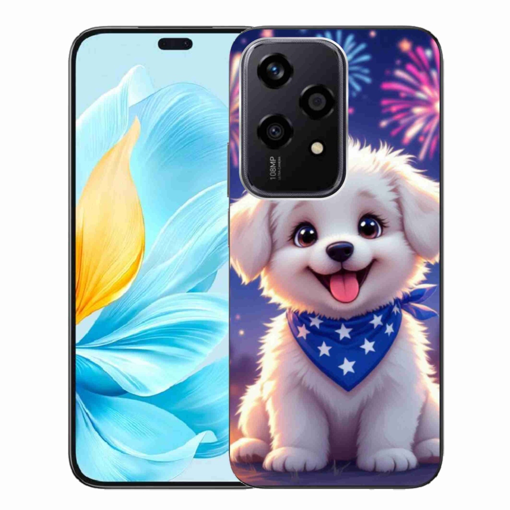 Gelový kryt mmCase na Honor 200 Lite 5G - slavnostní štěně