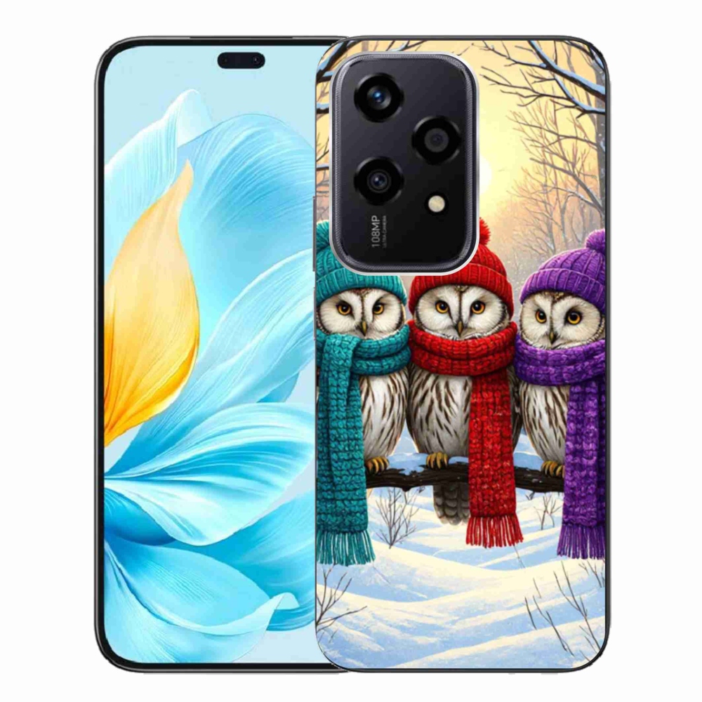 Gelový kryt mmCase na Honor 200 Lite 5G - soví přátelé