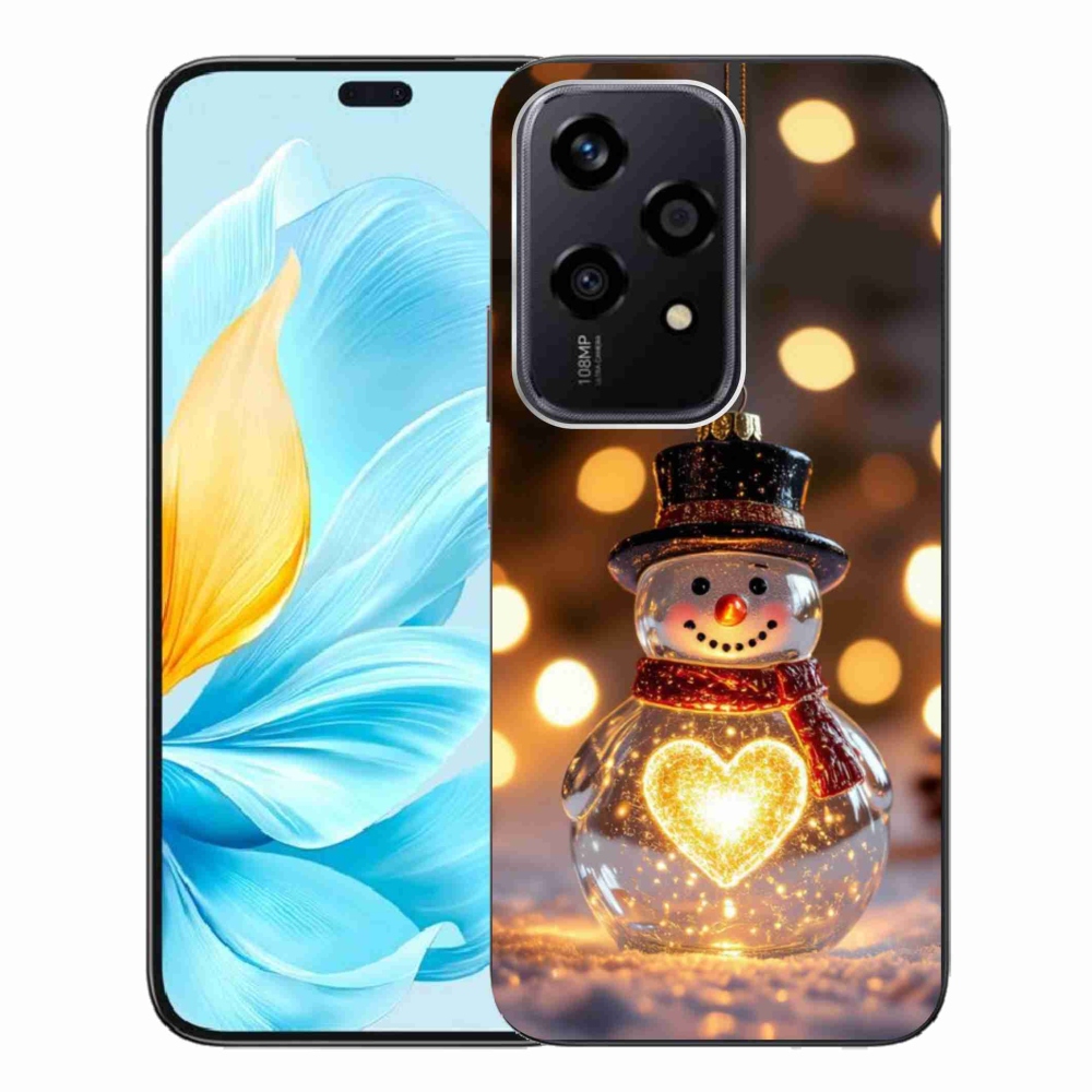 Gelový kryt mmCase na Honor 200 Lite 5G - svítící vánoční sněhulák