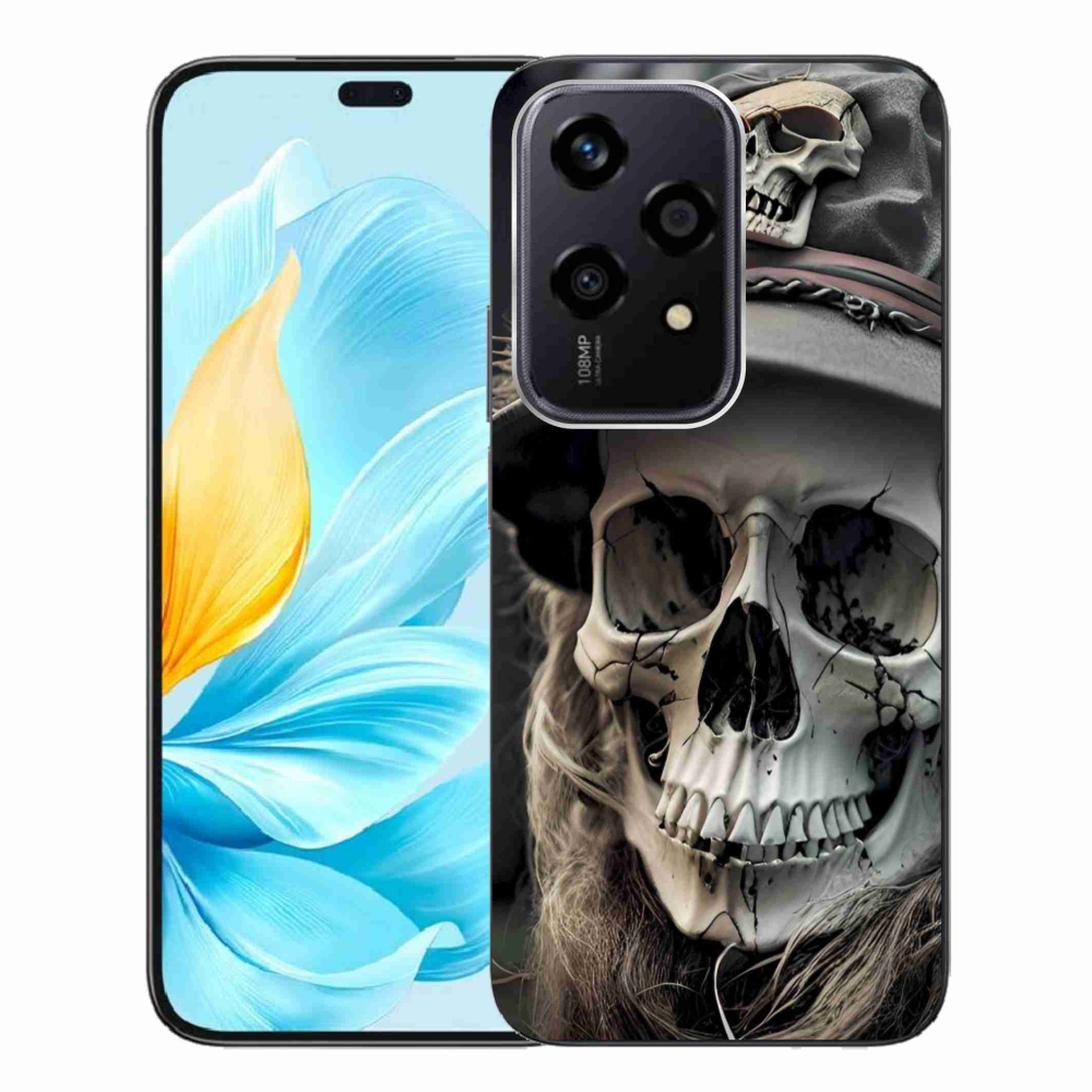 Gelový kryt mmCase na Honor 200 Lite 5G - temná lebka
