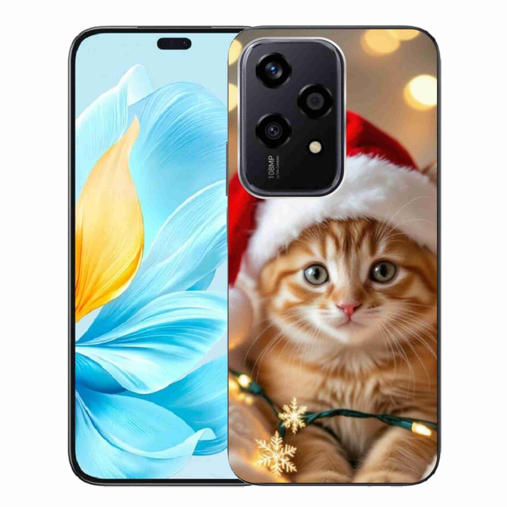 Gelový kryt mmCase na Honor 200 Lite 5G - vánoční kotě