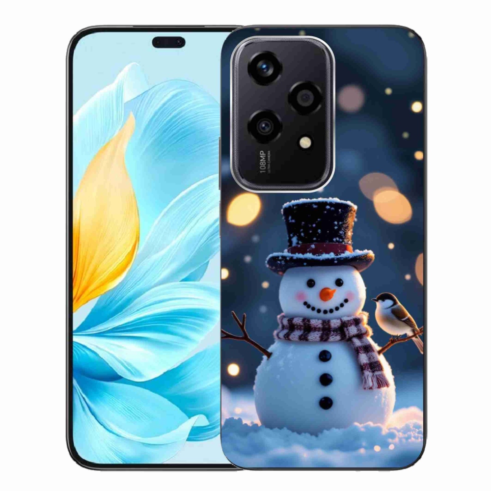 Gelový kryt mmCase na Honor 200 Lite 5G - vánoční sněhulák
