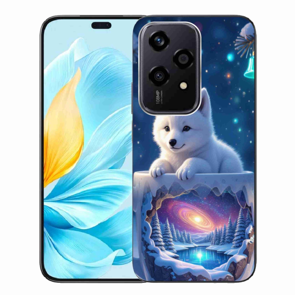 Gelový kryt mmCase na Honor 200 Lite 5G - vánoční štěně