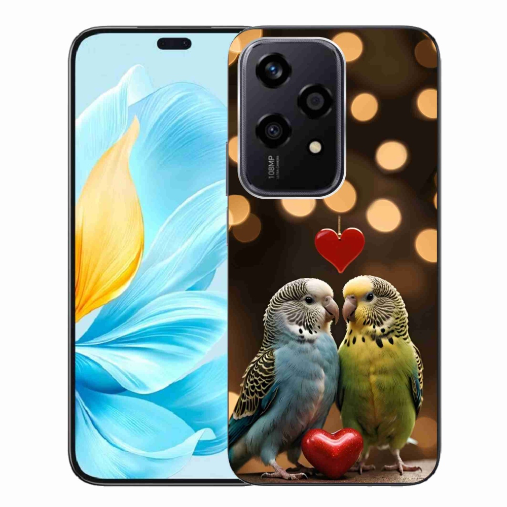 Gelový kryt mmCase na Honor 200 Lite 5G - zamilovaní papoušci