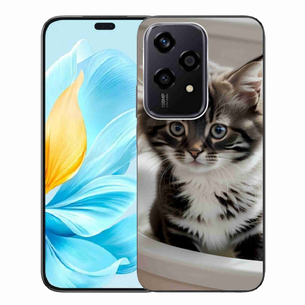 Gelový kryt mmCase na Honor 200 Lite 5G - zvědavé kotě