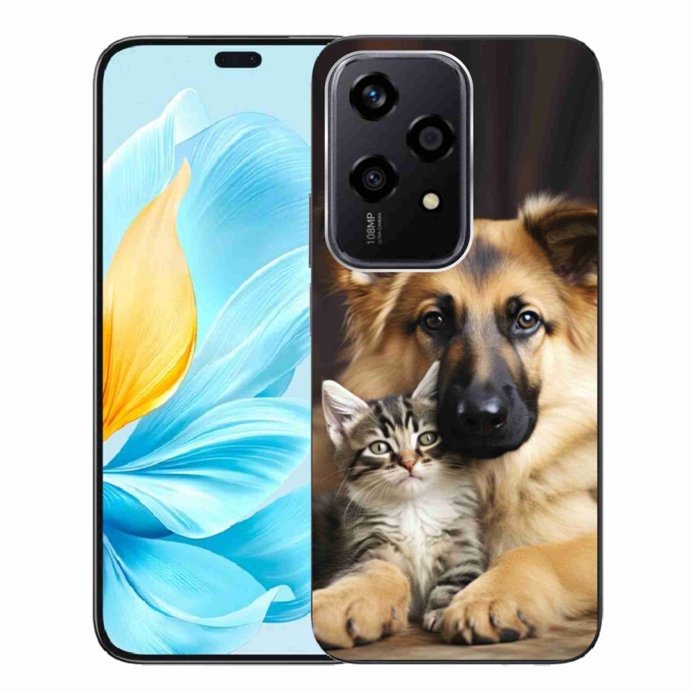 Gelový kryt mmCase na Honor 200 Lite 5G - zvířecí přátelství