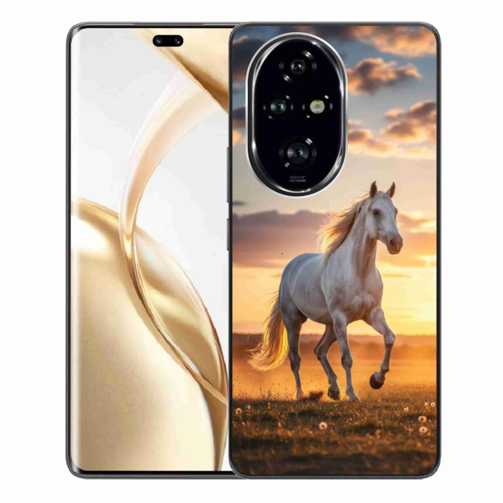 Gelový kryt mmCase na Honor 200 Pro 5G - běžící bílý kůň 2