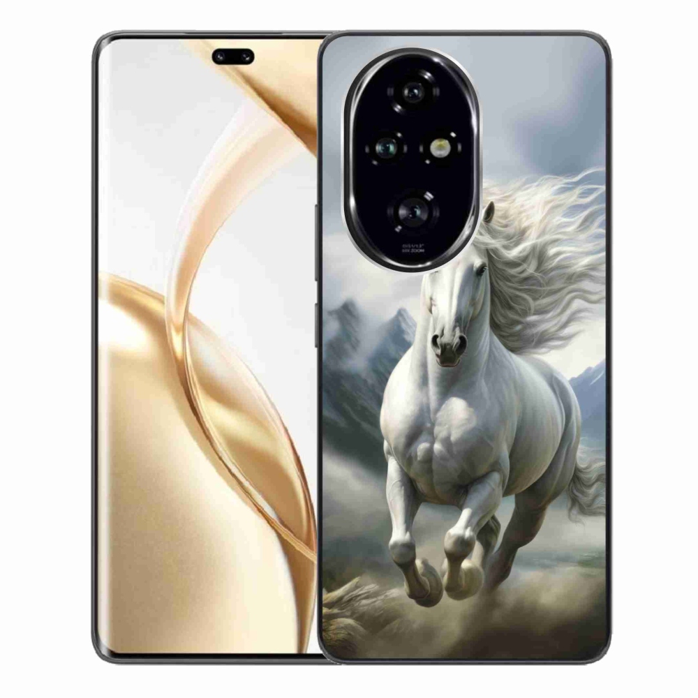 Gelový kryt mmCase na Honor 200 Pro 5G - běžící bílý kůň 3