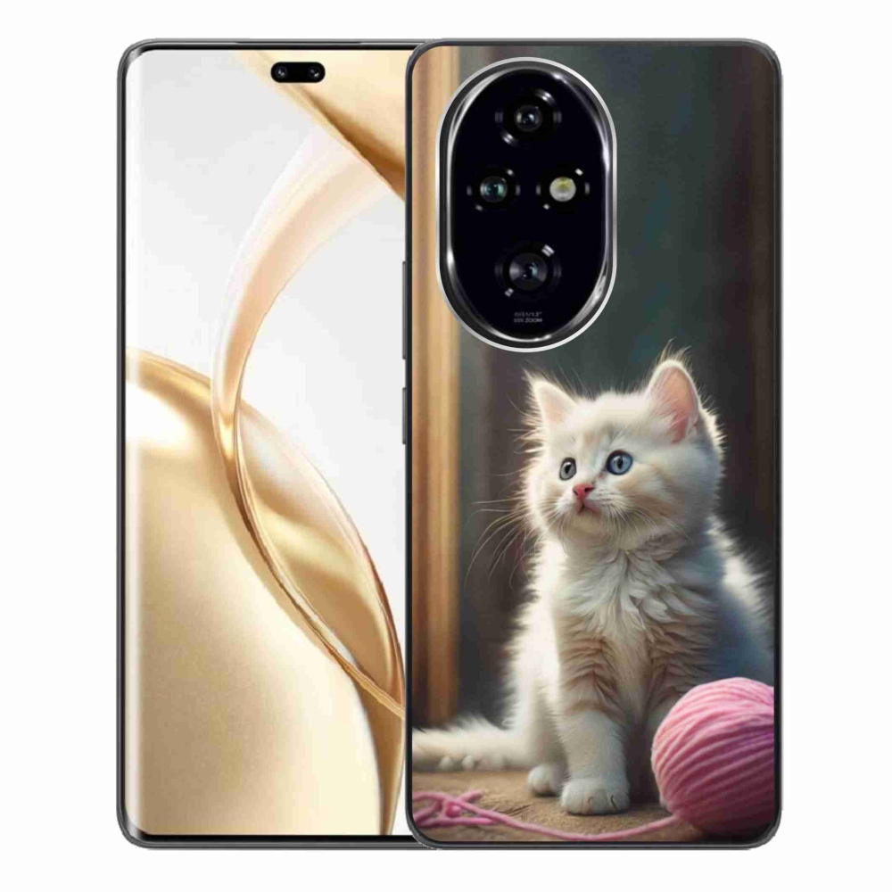 Gelový kryt mmCase na Honor 200 Pro 5G - bílé kotě 2