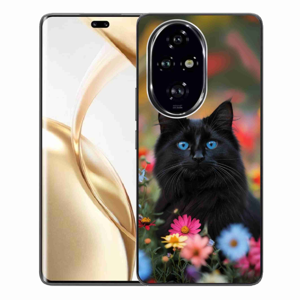 Gelový kryt mmCase na Honor 200 Pro 5G - černé kotě 4