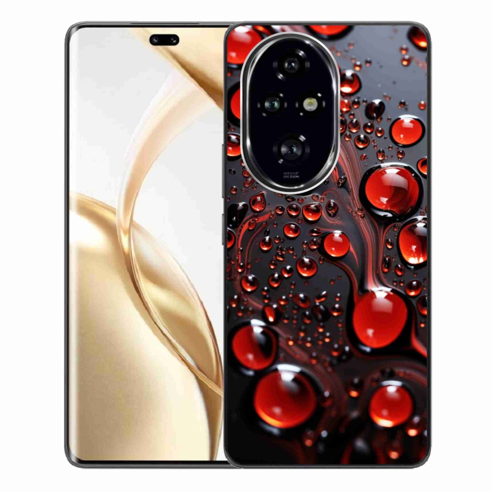 Gelový kryt mmCase na Honor 200 Pro 5G - červené kapky 2