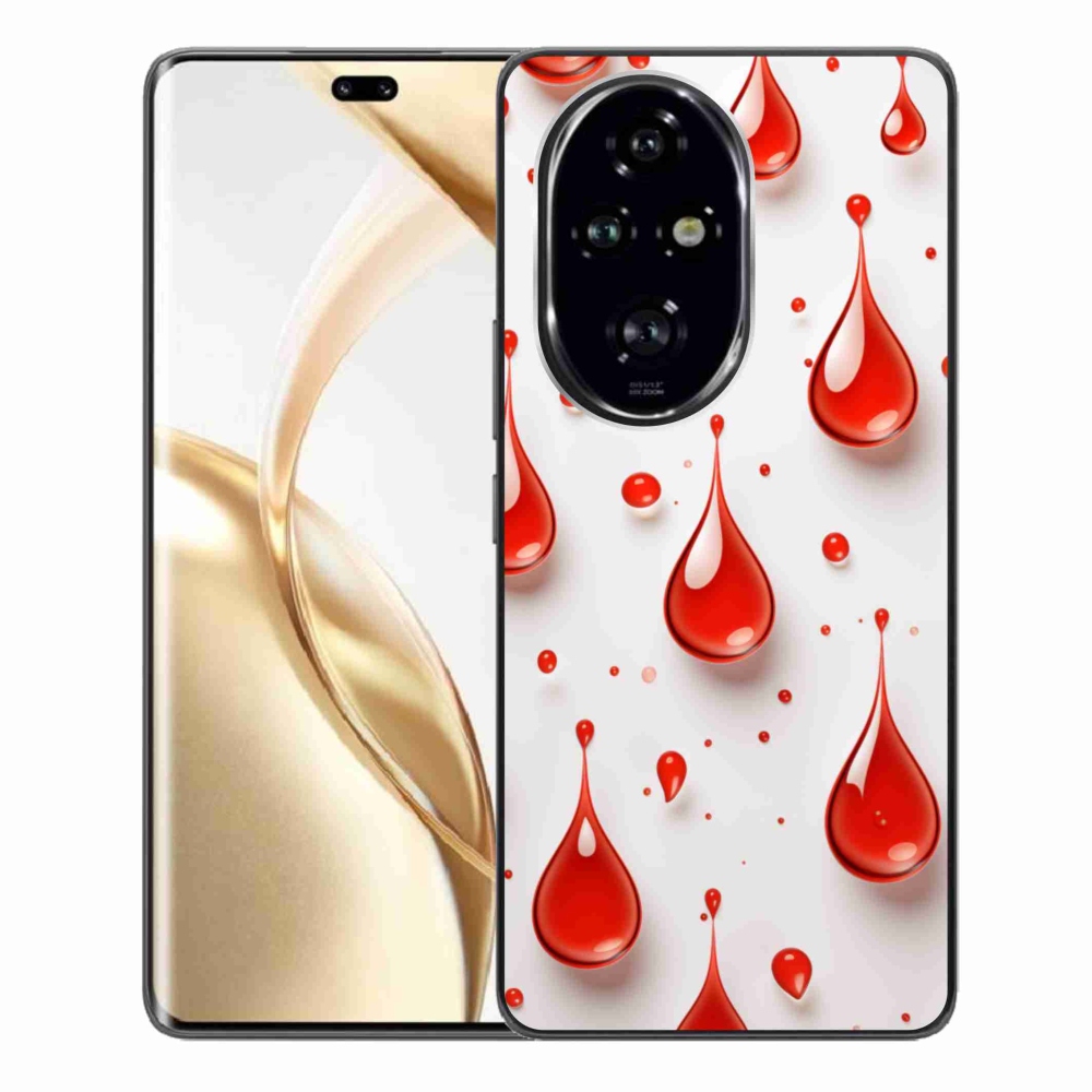 Gelový kryt mmCase na Honor 200 Pro 5G - červené kapky