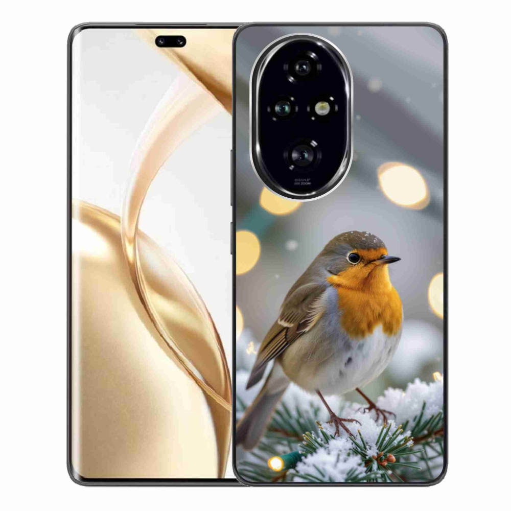 Gelový kryt mmCase na Honor 200 Pro 5G - červenka v zimě