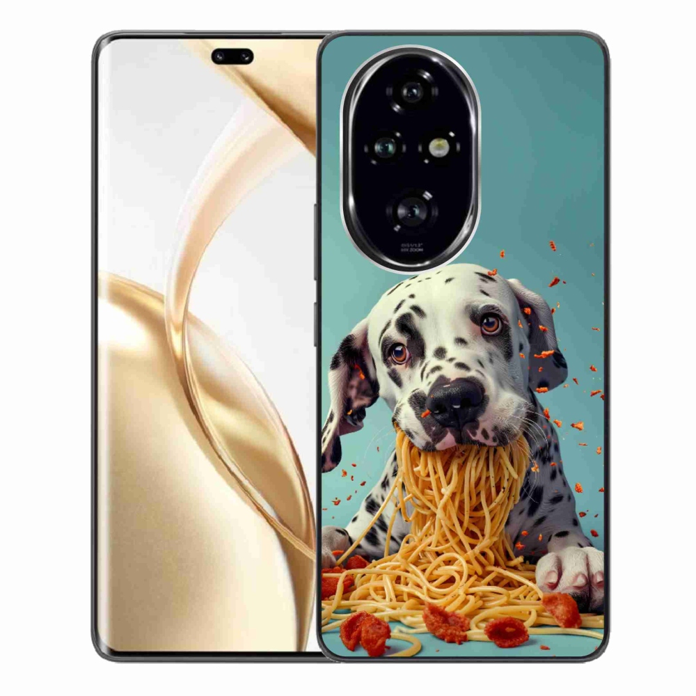 Gelový kryt mmCase na Honor 200 Pro 5G - dalmatin a špagety
