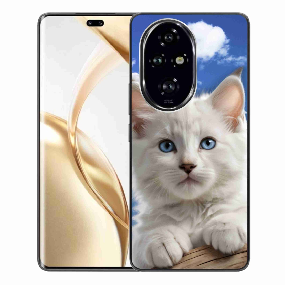 Gelový kryt mmCase na Honor 200 Pro 5G - kotě a oblaka