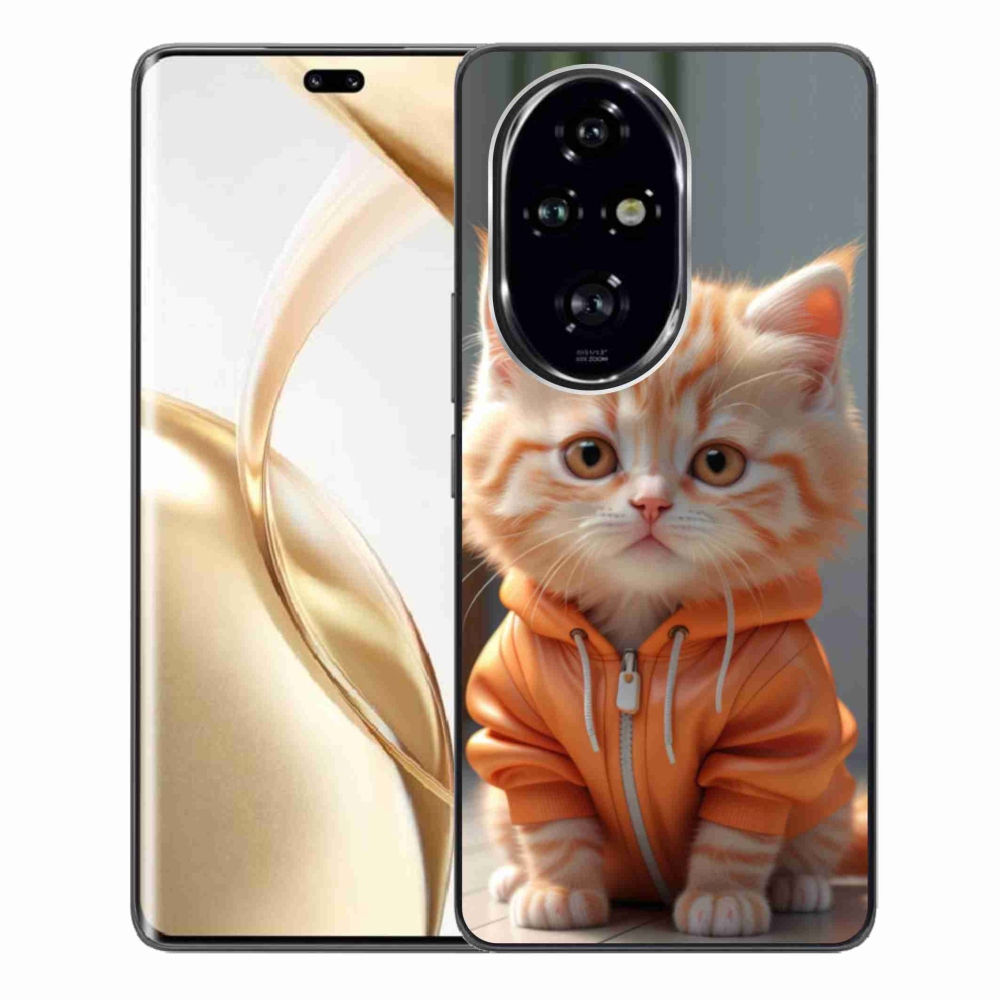 Gelový kryt mmCase na Honor 200 Pro 5G - kotě v mikině