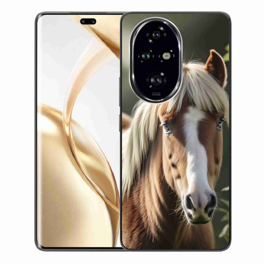 Gelový kryt mmCase na Honor 200 Pro 5G - kůň se světlou hřívou