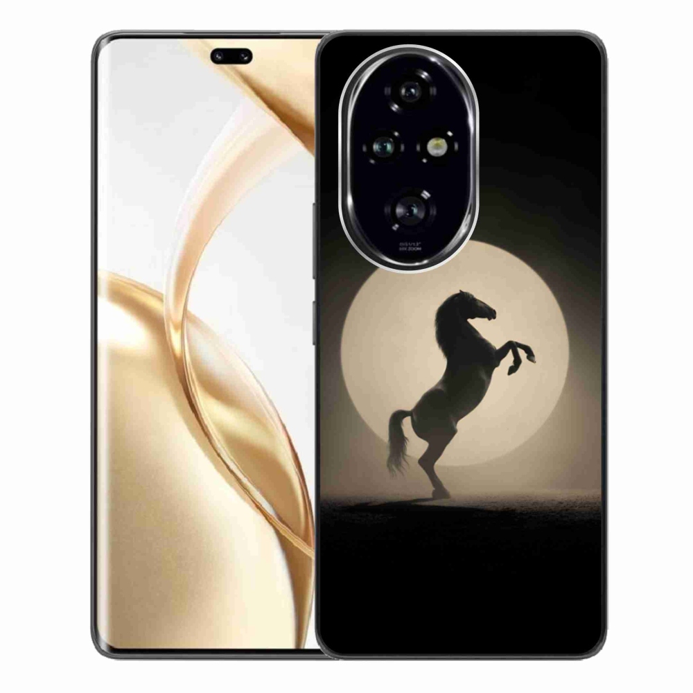 Gelový kryt mmCase na Honor 200 Pro 5G - kůň v siluetě
