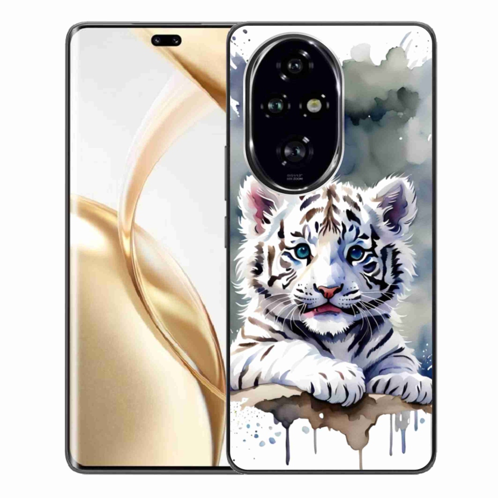 Gelový kryt mmCase na Honor 200 Pro 5G - mládě bílého tygra