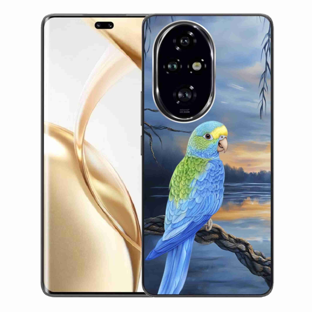 Gelový kryt mmCase na Honor 200 Pro 5G - modrý papoušek