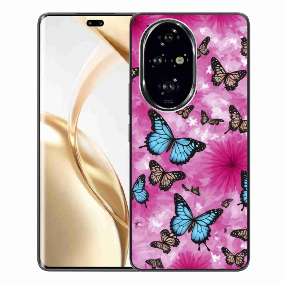 Gelový kryt mmCase na Honor 200 Pro 5G - motýlí zahrada