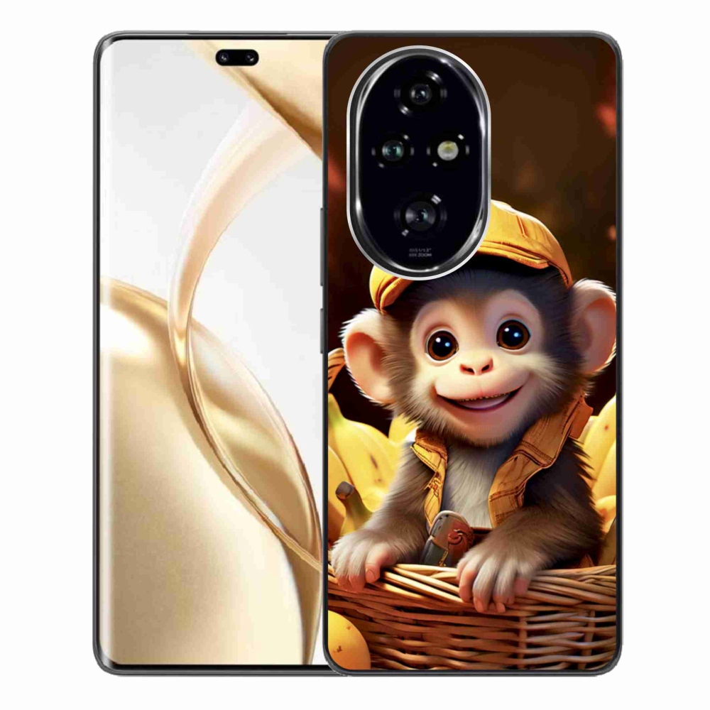 Gelový kryt mmCase na Honor 200 Pro 5G - opice v košíku