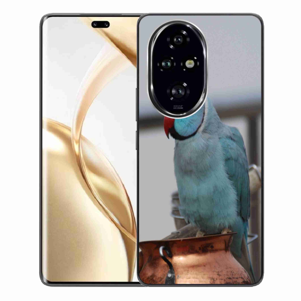 Gelový kryt mmCase na Honor 200 Pro 5G - papoušek alexandr modrý