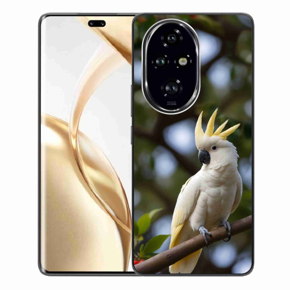 Gelový kryt mmCase na Honor 200 Pro 5G - papoušek kakadu 3