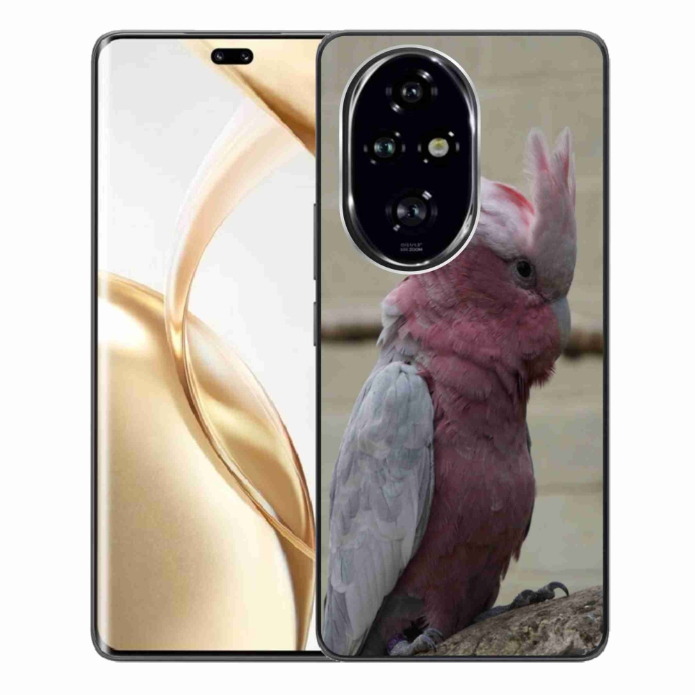 Gelový kryt mmCase na Honor 200 Pro 5G - papoušek kakadu růžový