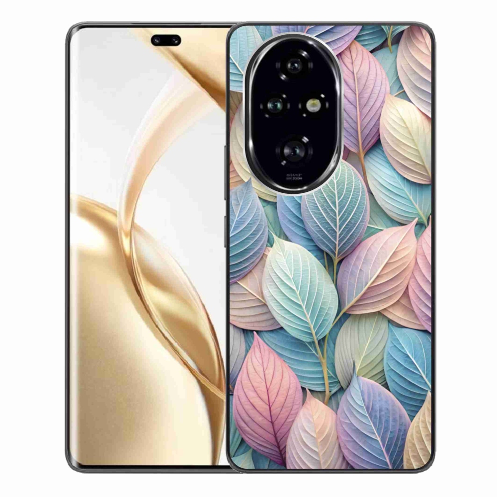 Gelový kryt mmCase na Honor 200 Pro 5G - pastelové listy