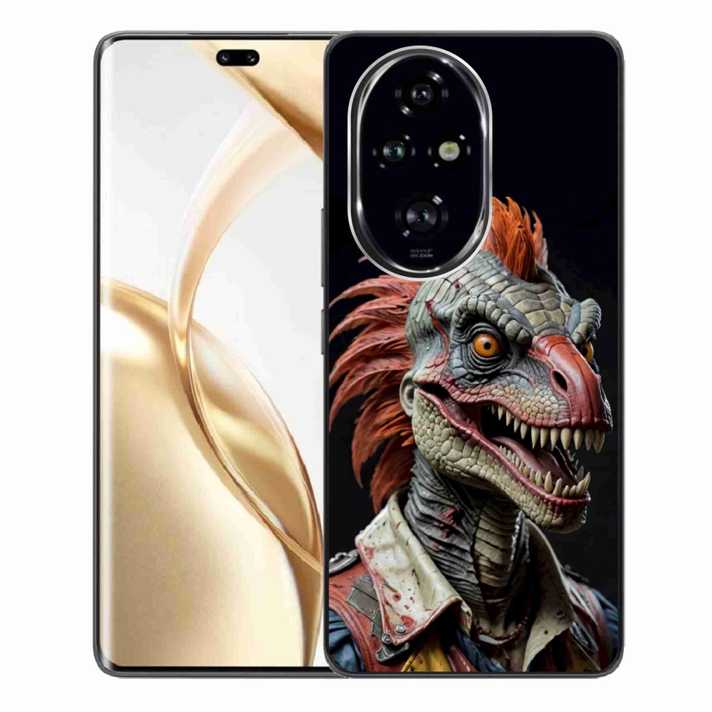 Gelový kryt mmCase na Honor 200 Pro 5G - punk dinosaurus