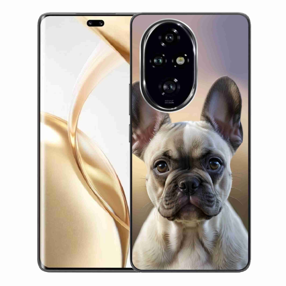 Gelový kryt mmCase na Honor 200 Pro 5G - roztomilý francouzský buldoček