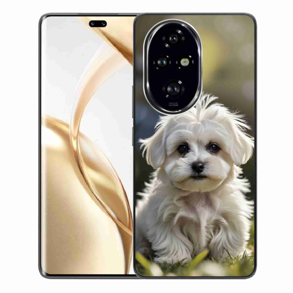 Gelový kryt mmCase na Honor 200 Pro 5G - roztomilý maltézský psík