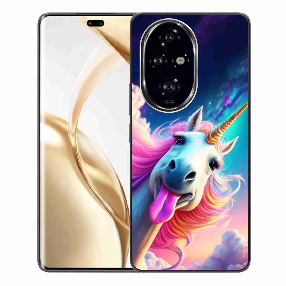 Gelový kryt mmCase na Honor 200 Pro 5G - šílený jednorožec