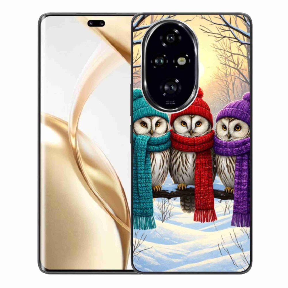 Gelový kryt mmCase na Honor 200 Pro 5G - soví přátelé