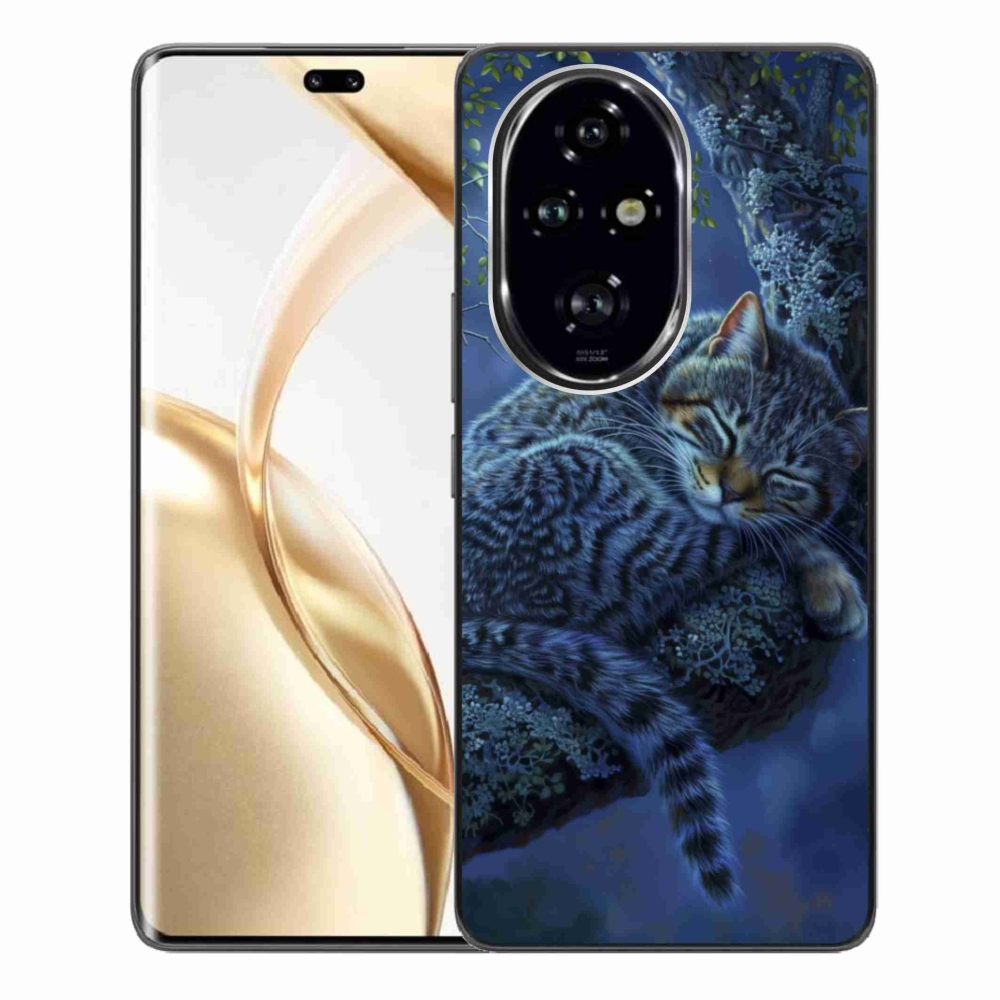 Gelový kryt mmCase na Honor 200 Pro 5G - spící kočka