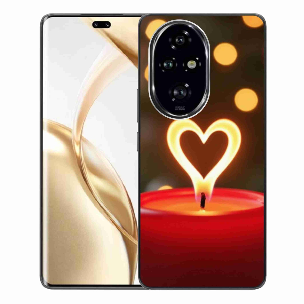 Gelový kryt mmCase na Honor 200 Pro 5G - srdce z plamene
