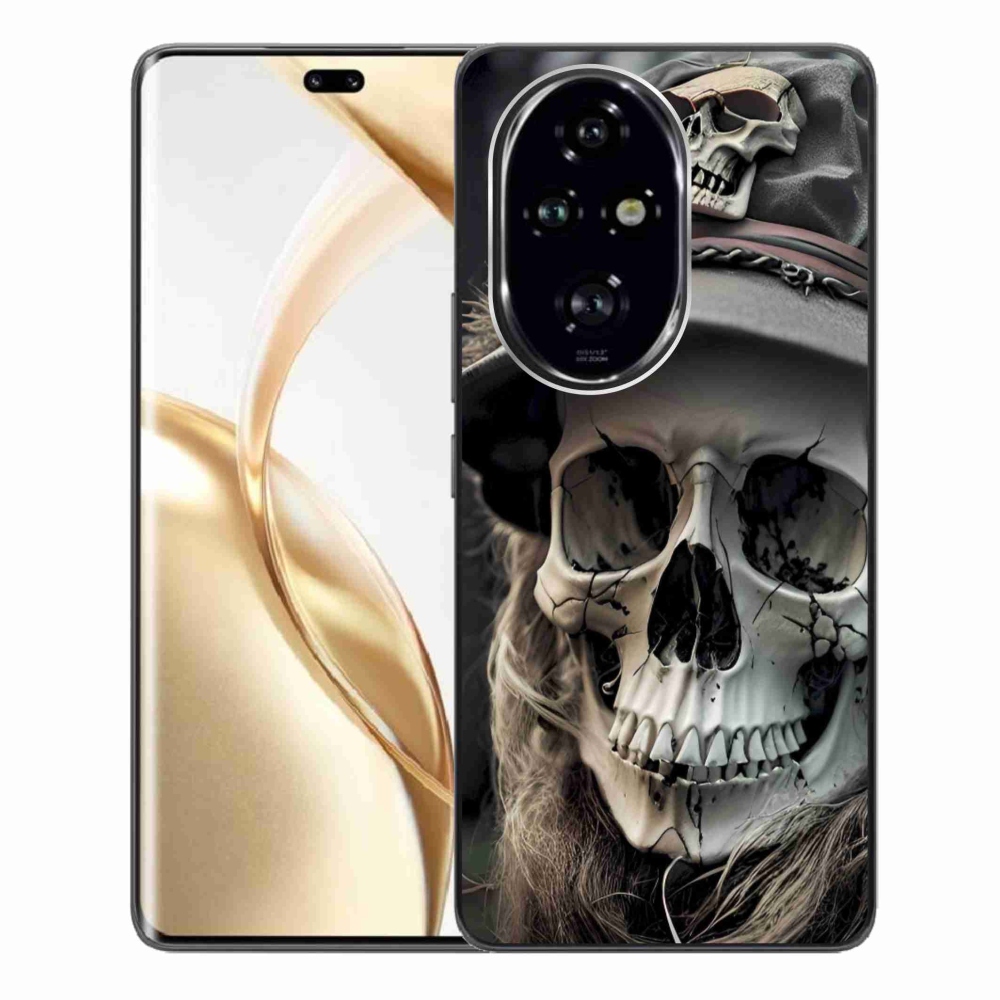 Gelový kryt mmCase na Honor 200 Pro 5G - temná lebka