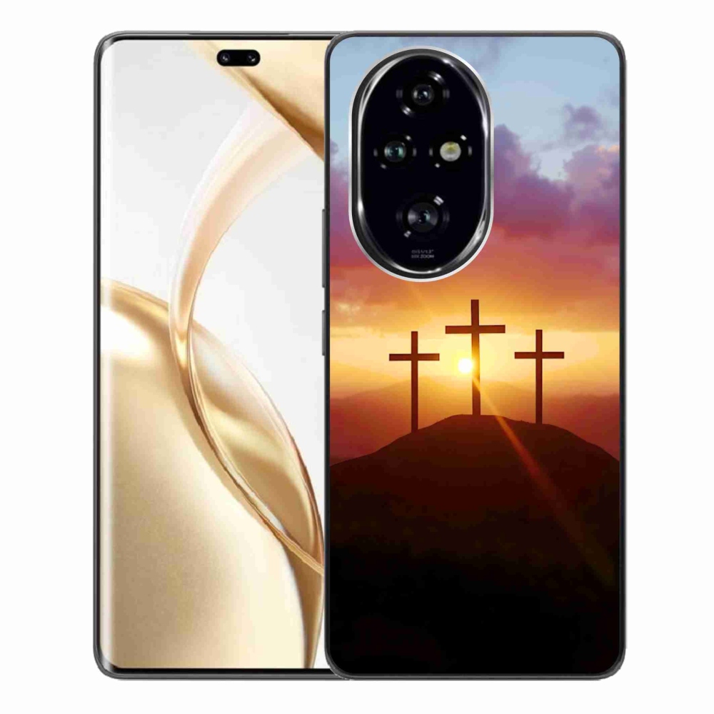 Gelový kryt mmCase na Honor 200 Pro 5G - tři kříže
