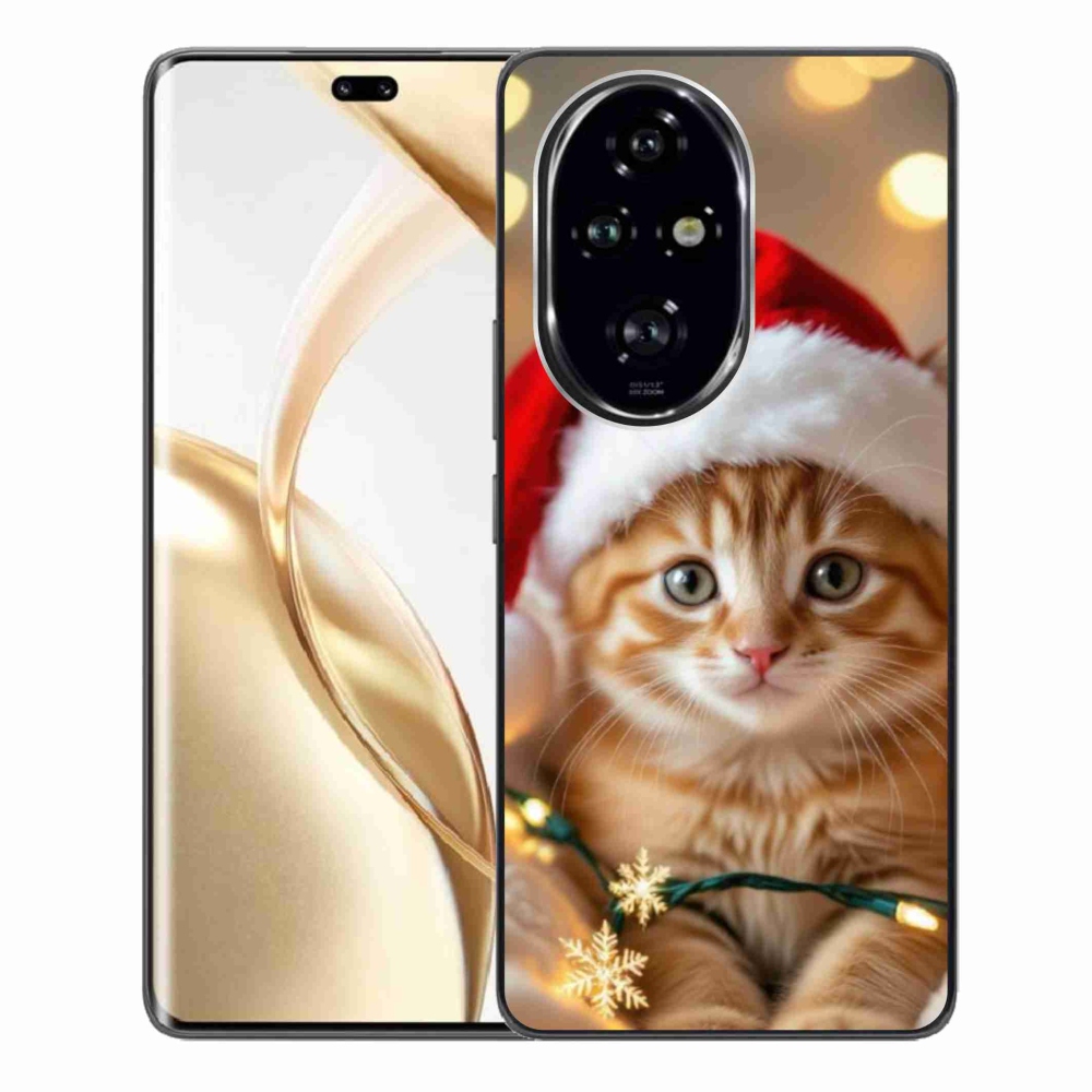 Gelový kryt mmCase na Honor 200 Pro 5G - vánoční kotě