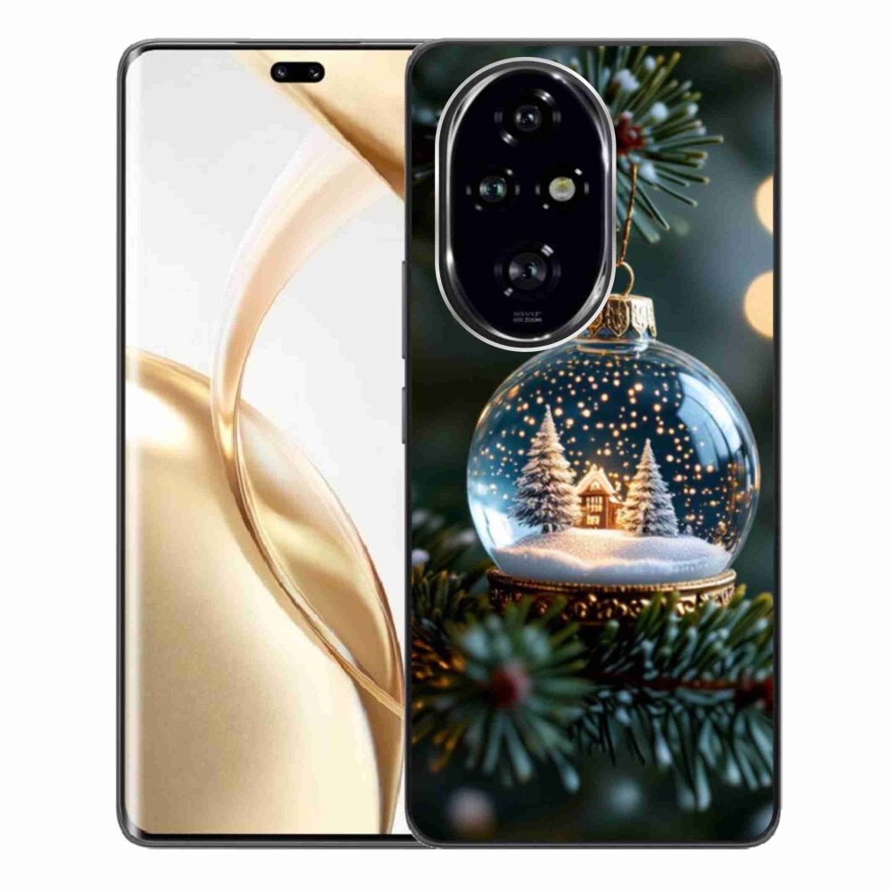 Gelový kryt mmCase na Honor 200 Pro 5G - vánoční koule 2