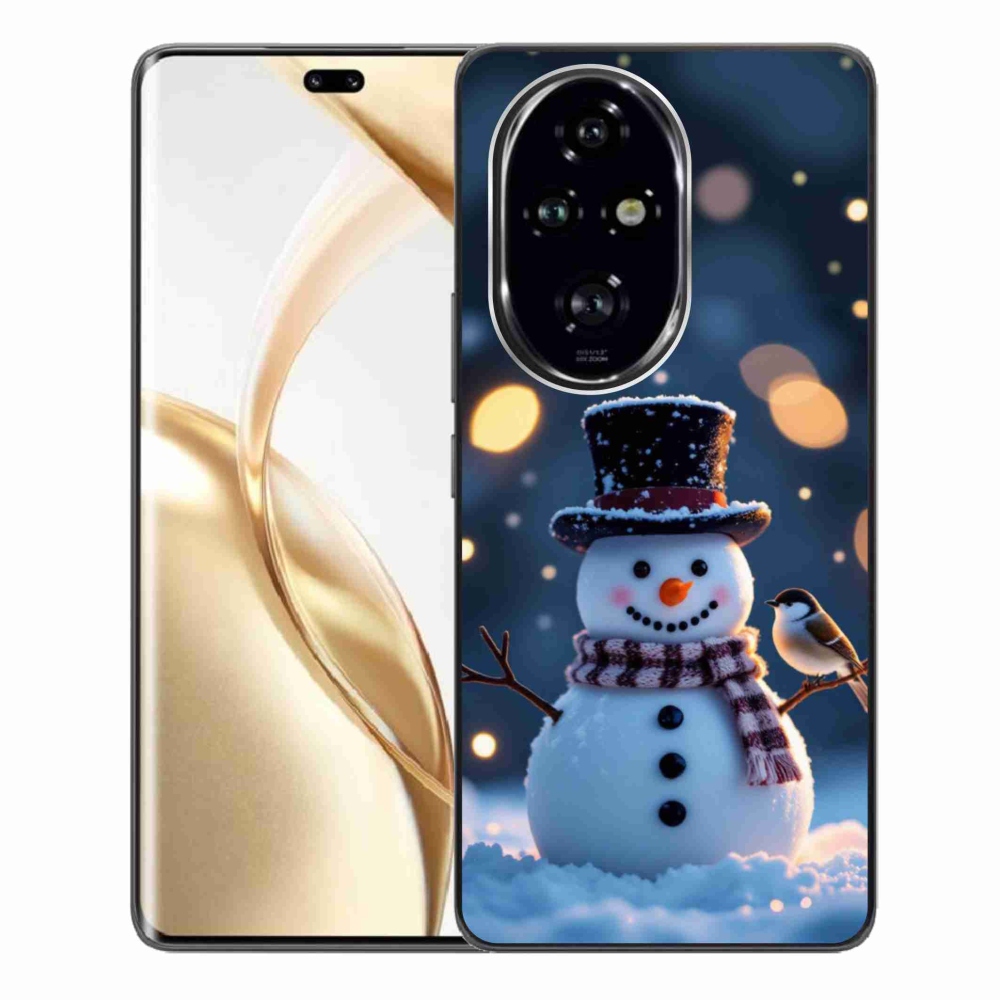 Gelový kryt mmCase na Honor 200 Pro 5G - vánoční sněhulák