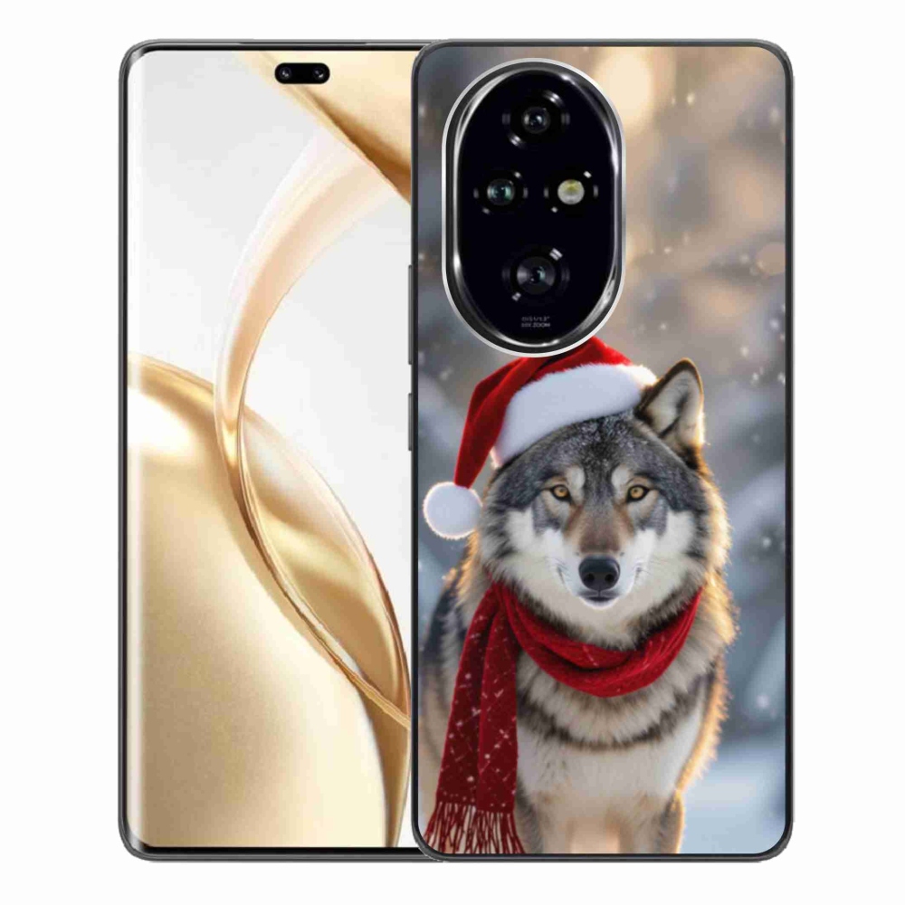 Gelový kryt mmCase na Honor 200 Pro 5G - vánoční vlk