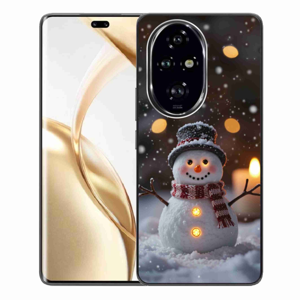 Gelový kryt mmCase na Honor 200 Pro 5G - veselý sněhulák