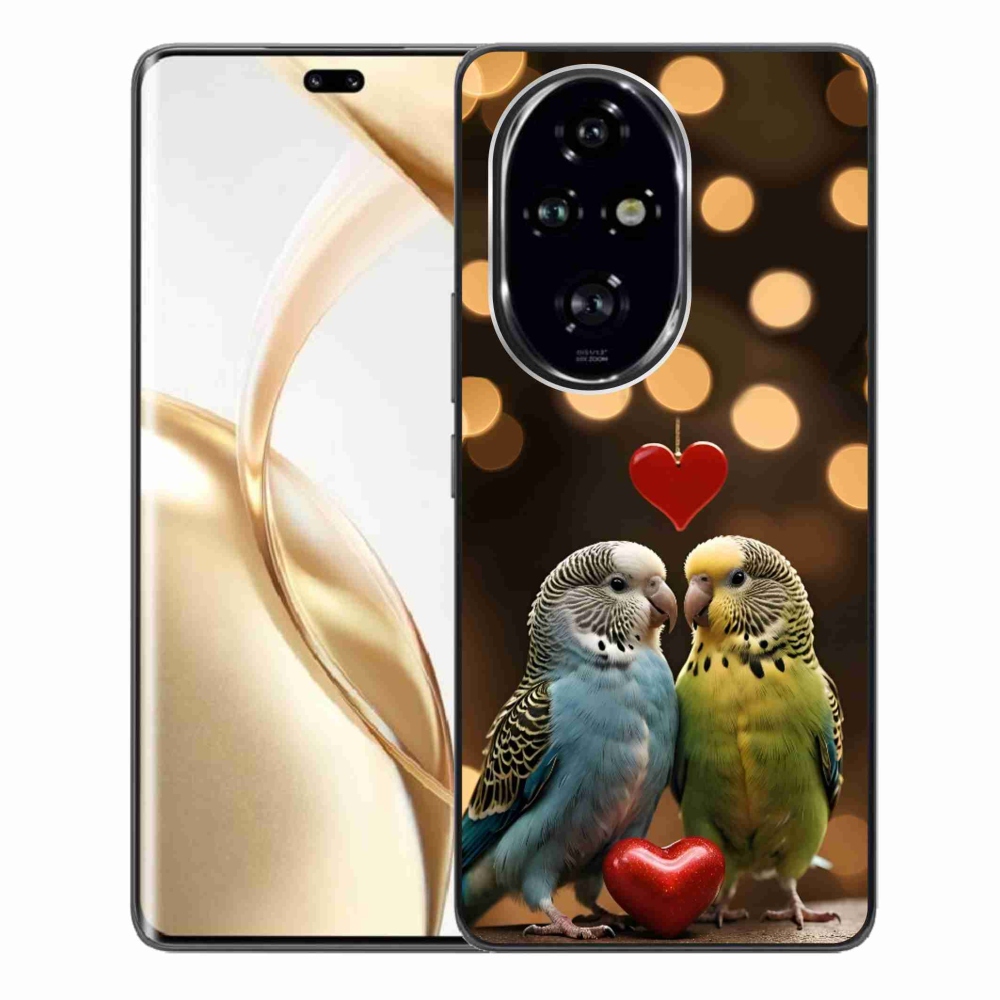 Gelový kryt mmCase na Honor 200 Pro 5G - zamilovaní papoušci
